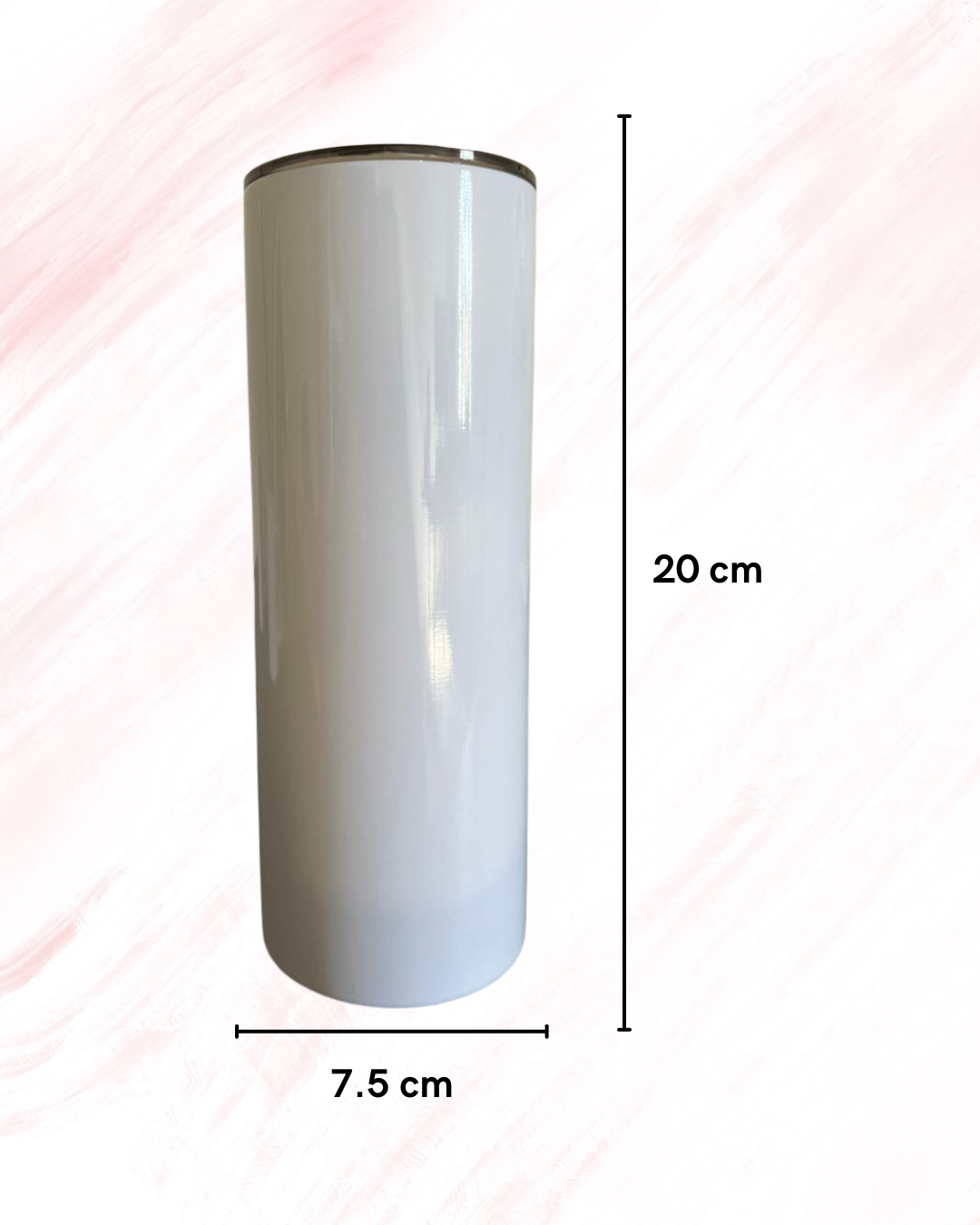 Termo Blanco Skinny Perzonalizable