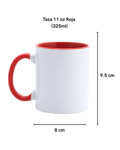 Taza Roja personalizable