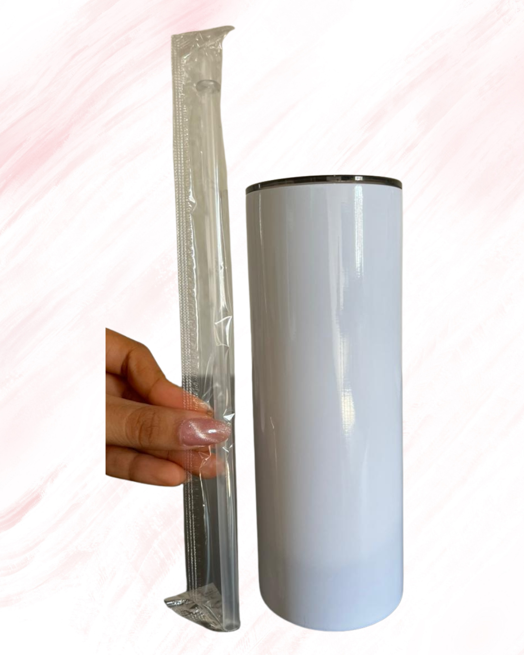 Termo Blanco Skinny Perzonalizable