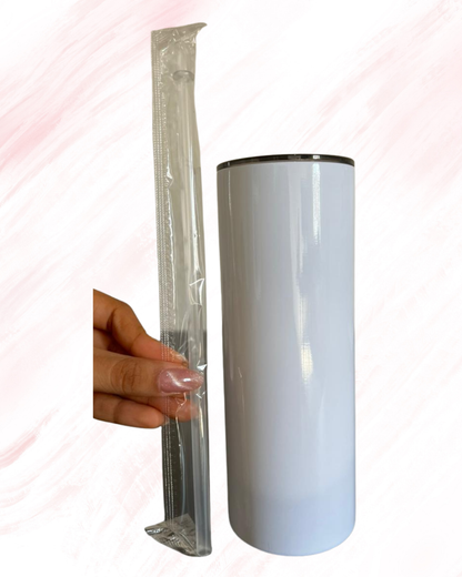 Termo Blanco Skinny Perzonalizable